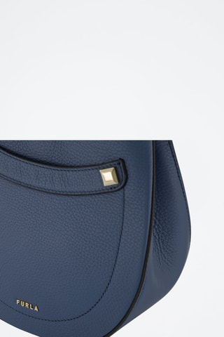 Sac à main en cuir de veau Afrodite - Bleu marine