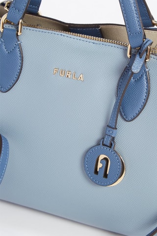 Sac à main en cuir de veau Minerva - Ciel