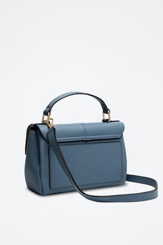 Sac à main en cuir de veau - Bleu pétrole