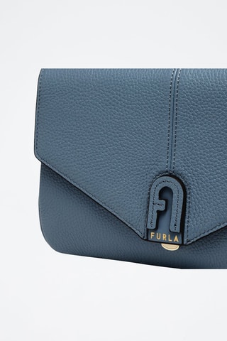 Sac à main en cuir de veau - Bleu pétrole