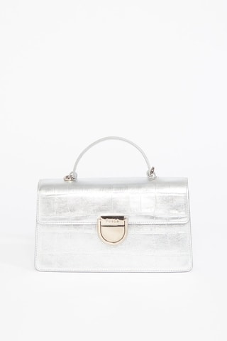 Sac à main en cuir de veau Teti S - Argenté