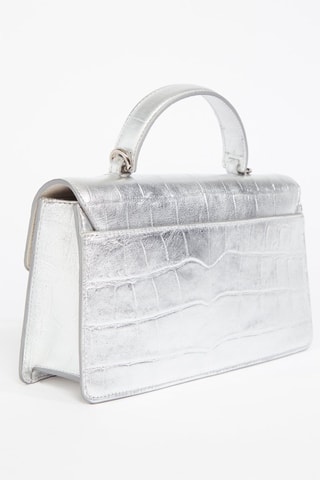 Sac à main en cuir de veau Teti S - Argenté