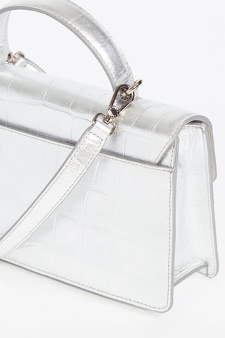 Sac à main en cuir de veau Teti S - Argenté