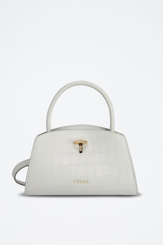 Sac à main en cuir de veau Genesi - Blanc