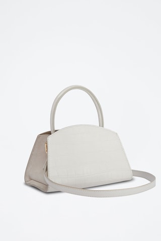 Sac à main en cuir de veau Genesi - Blanc