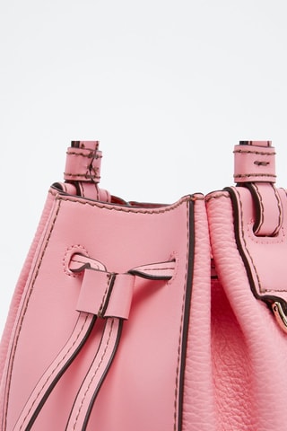Sac seau en cuir Miastella - Rose