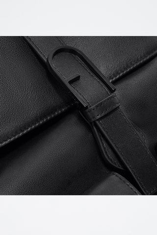 Sac à dos en cuir Flow - Noir