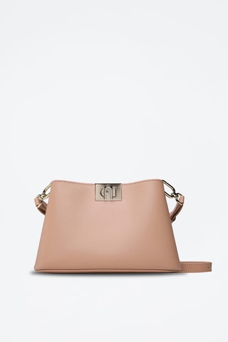 Sac porté épaule en cuir de veau - Beige