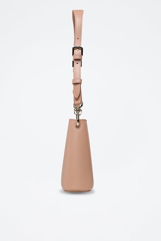 Sac porté épaule en cuir de veau - Beige