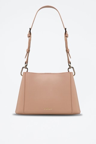 Sac porté épaule en cuir de veau - Beige