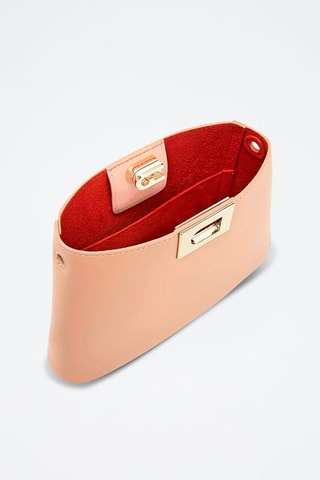 Sac porté épaule en cuir de veau - Beige