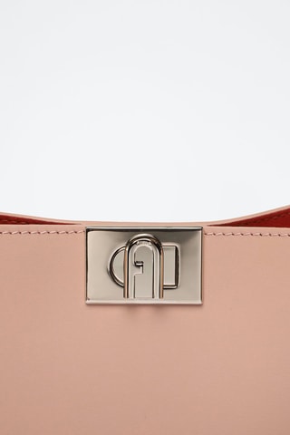 Sac porté épaule en cuir de veau - Beige