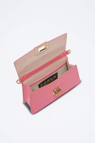 Sac porté épaule en cuir verni Zoe - Rose