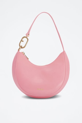 Sac porté épaule en cuir de veau Primavera - Rose