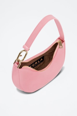 Sac porté épaule en cuir de veau Primavera - Rose