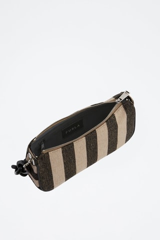 Sac porté épaule Moon - Beige et noir