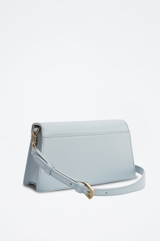 Sac porté épaule en cuir de veau Zoé - Ciel