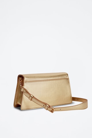 Sac porté épaule en cuir de veau Zoé - Doré