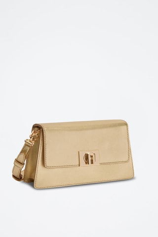 Sac porté épaule en cuir de veau Zoé - Doré