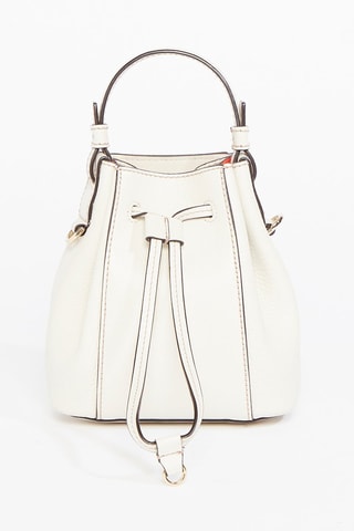 Sac seau en cuir de veau Miastella Mini - Beige