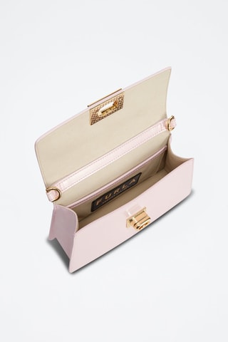 Sac porté épaule en cuir verni Zoe - Mauve