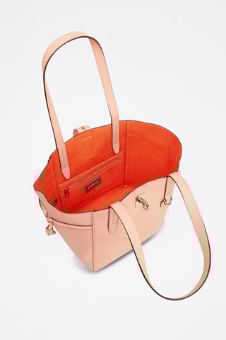 Sac porté épaule en cuir Net - Saumon