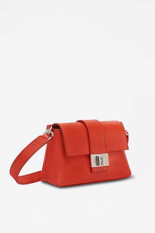 Sac porté épaule en cuir Charlotte Mini - Rouge
