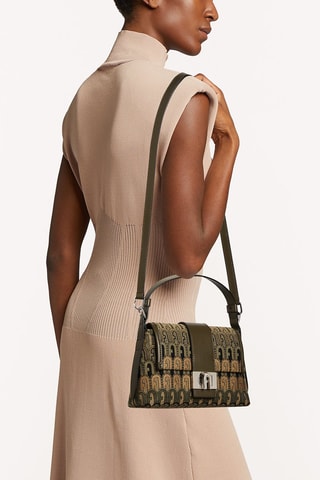 Sac porté épaule Charlotte S - Kaki