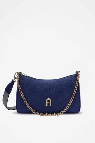 Sac porté épaule en cuir Furla Primula - Bleu
