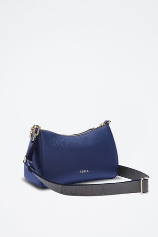 Sac porté épaule en cuir Furla Primula - Bleu