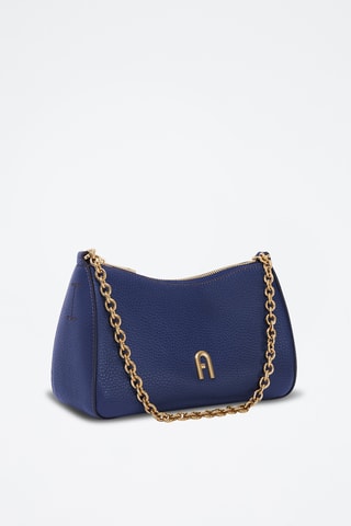 Sac porté épaule en cuir Furla Primula - Bleu