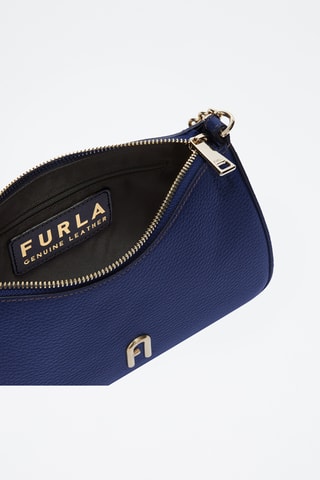 Sac porté épaule en cuir Furla Primula - Bleu