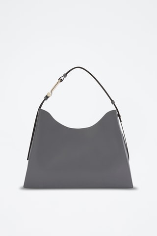 Sac porté épaule en cuir Furla Nuvola - Gris