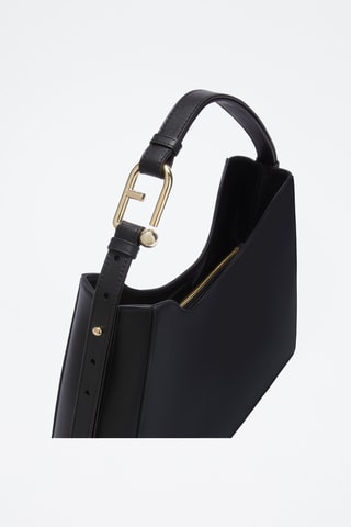 Sac porté épaule en cuir Furla Nuvola - Noir