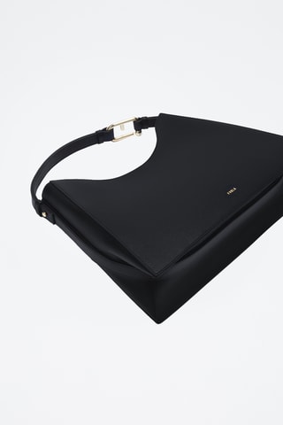 Sac porté épaule en cuir Furla Nuvola - Noir