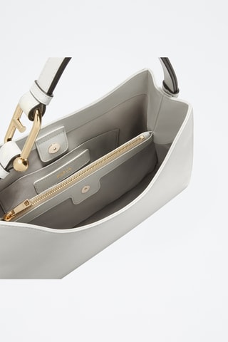 Sac porté épaule en cuir Furla Nuvola - Blanc