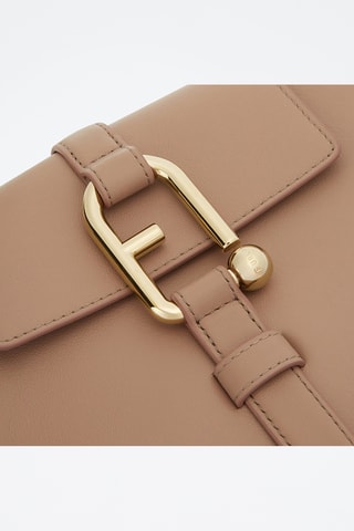 Sac porté épaule en cuir Furla Nuvola - Marron