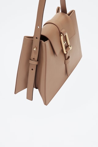 Sac porté épaule en cuir Furla Nuvola - Marron