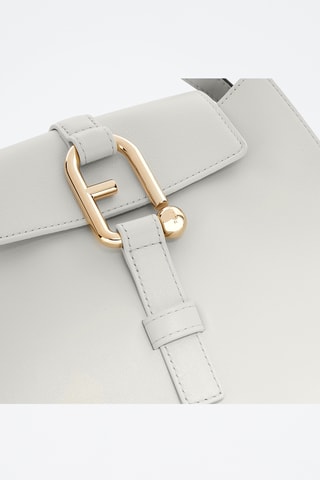 Sac porté épaule en cuir Furla Nuvola - Blanc