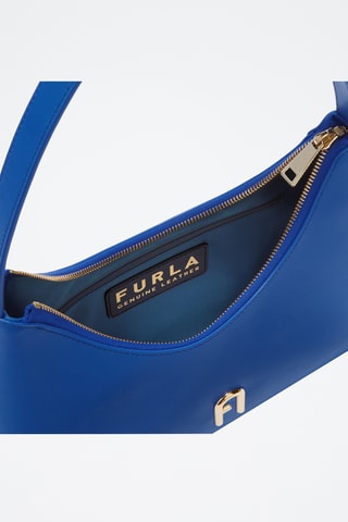 Sac porté épaule en cuir Furla Diamante - Bleu