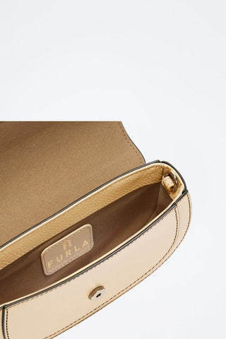 Sac bandoulière en cuir Club 2 Mini - Beige