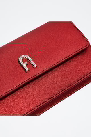 Sac bandoulière en cuir Furla Diamante - Rouge