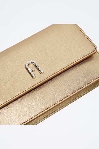 Sac bandoulière en cuir Furla Diamante - Doré