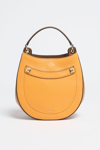 Sac bandoulière en cuir Afrodite - Moutarde