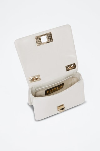 Sac bandoulière en cuir Lulu - Blanc