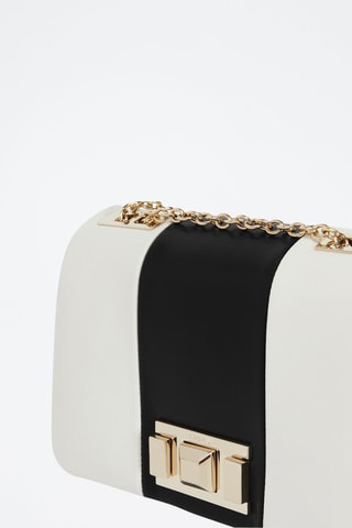 Sac bandoulière en cuir Lulu - Blanc