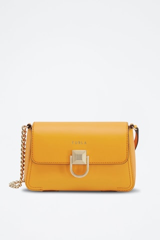 Sac bandoulière en cuir de veau Circe - Orange