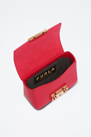 Sac bandoulière en cuir Metropolis - Fuchsia