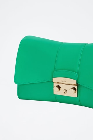 Sac bandoulière en cuir de veau Metropolis - Vert