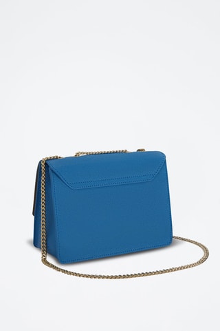 Sac bandoulière en cuir de veau Venere - Bleu cobalt